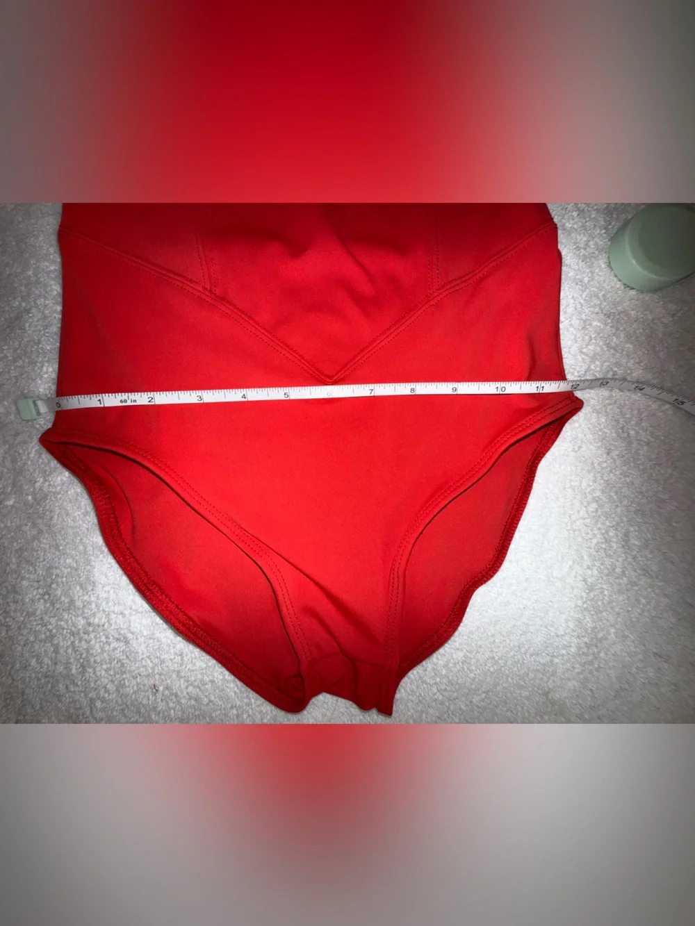 Tiger Friday Girls' Red Dance Leotard with Sheer Puff Sleeves Size Adult X-Small